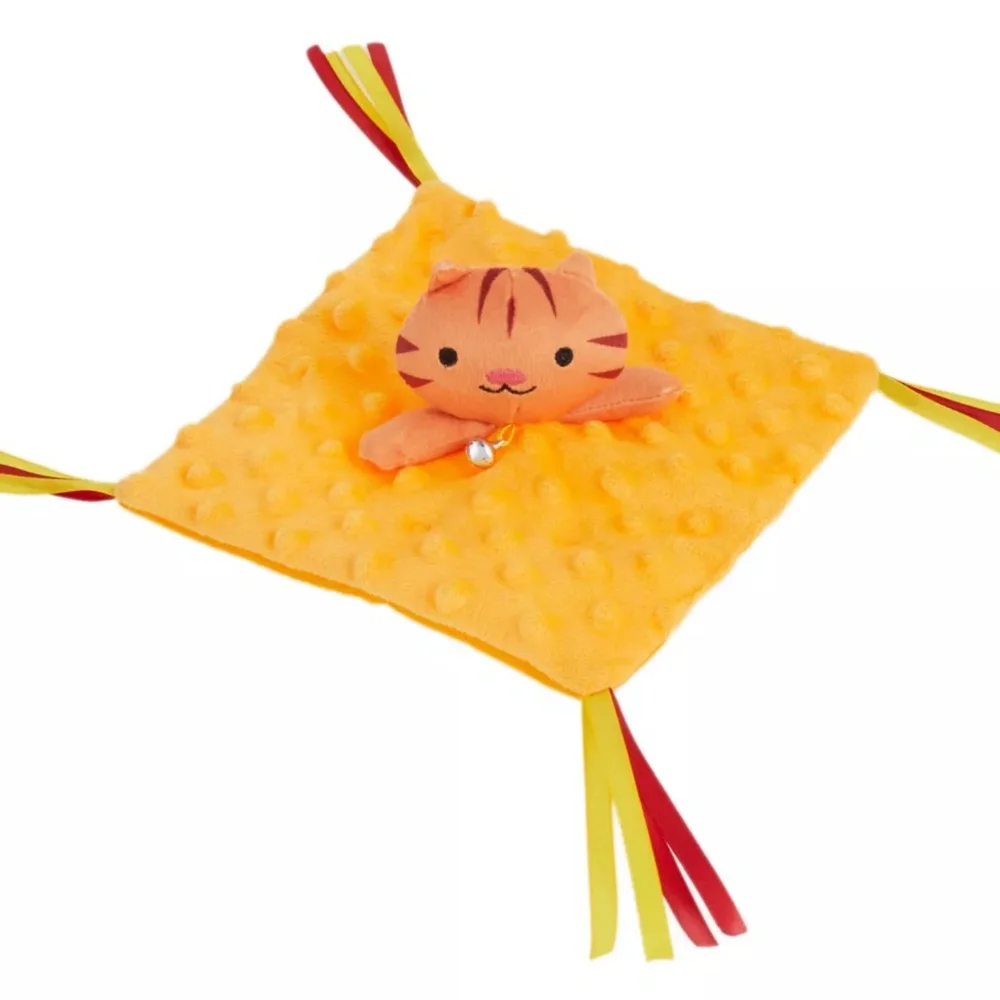 NWT Whisker City Kitty Blanket Plush Cat Toy - Crinkle